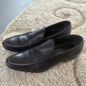Gucci Black Leather Men’s Formal Loafers Size 7 31406